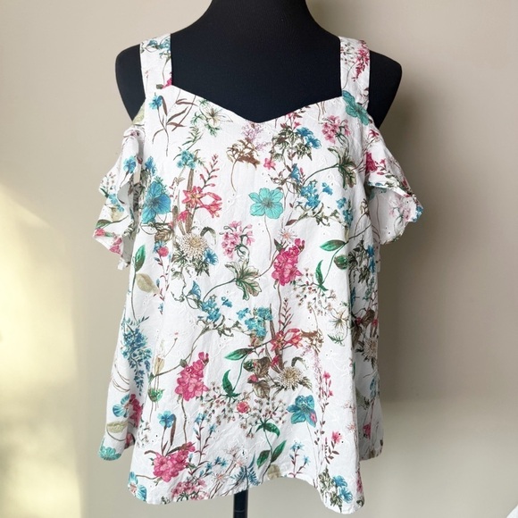 Sanctuary Tops - Sanctuary Floral off shoulder top S
